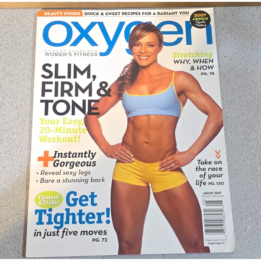 Oxygen Magazine Aug 2007 Women's Fitness Kristal Richardson 2007 Arnold Festival